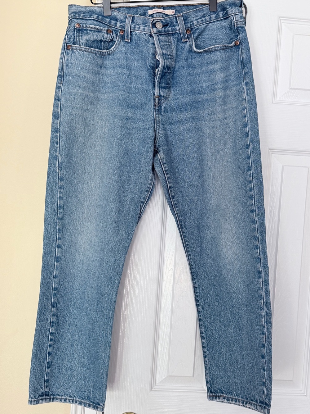 Levi’s Premium Wedgie Straight Jeans Women’s W31 L26 Ankle High Rise Button Fly